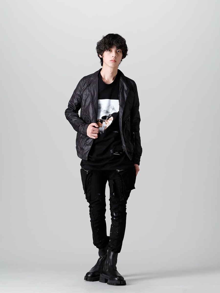 ユリウス 2022-23AW - JULIUS(ユリウス) 2023PSコレクションより第2弾目のアイテムがデリバリー！只今より店頭・通販共に販売スタート！   - 807PAM6-BK(10.5oz ストレッチデニム ダメージペイント カーゴスキニーデニム) - 1-007