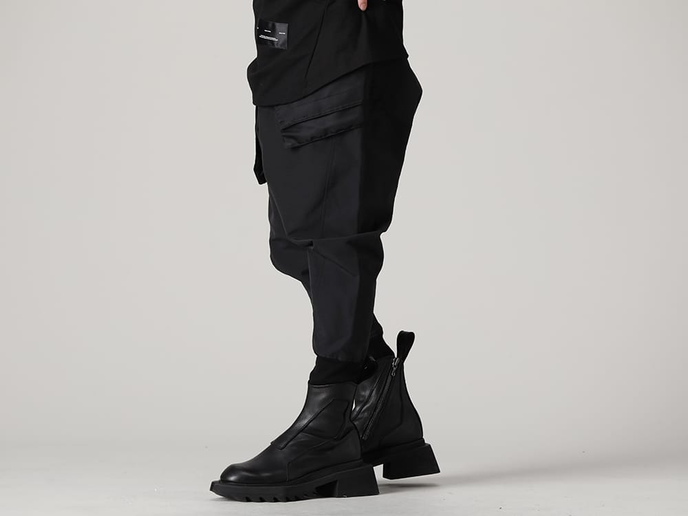 ユリウス 2022-23AW - JULIUS(ユリウス) 2023PSコレクションより第2弾目のアイテムがデリバリー！只今より店頭・通販共に販売スタート！   - 807PAM1-Black(コットンスウェット サルエルパンツ ブラック) - 2-003