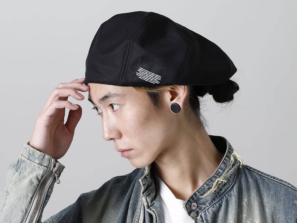 ユリウス 2022-23AW - JULIUS(ユリウス) 2023PSコレクションより第2弾目のアイテムがデリバリー！只今より店頭・通販共に販売スタート！   - 807ACU3(ウール/レーヨン ギャバ ウールベレー帽) - 3-002