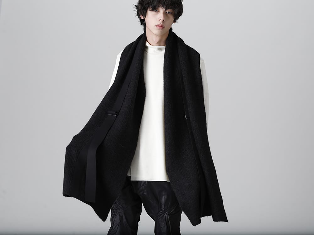 ユリウス 2022-23AW - JULIUS(ユリウス) 2023PSコレクションより第2弾目のアイテムがデリバリー！只今より店頭・通販共に販売スタート！   - 807STU1(ベビーアルパカ糸 アルパカニットストール) - 3-003