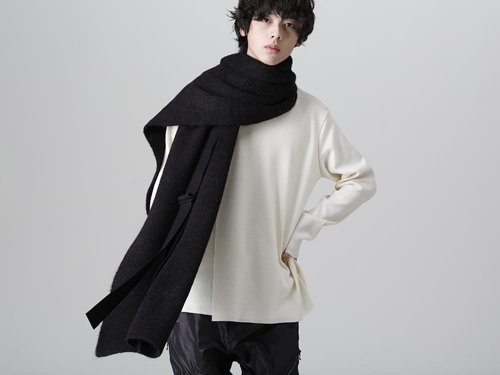 ユリウス 2022-23AW - JULIUS(ユリウス) 2023PSコレクションより第2弾目のアイテムがデリバリー！只今より店頭・通販共に販売スタート！   - 807STU1(ベビーアルパカ糸 アルパカニットストール) - 3-004