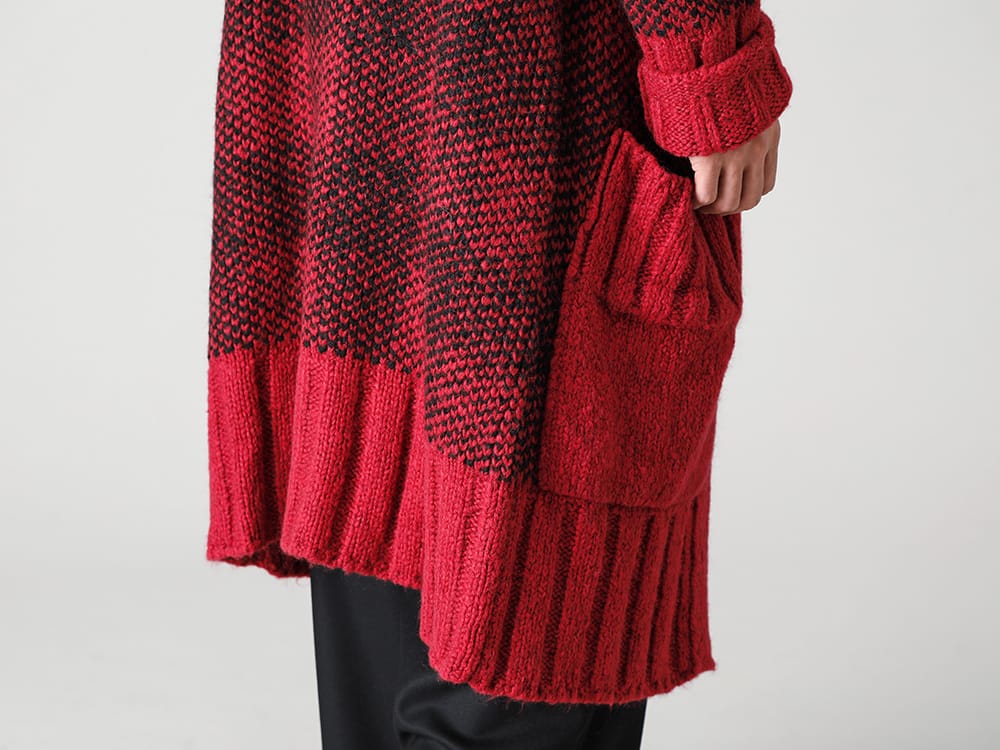 Ground Y - グラウンド ワイ 2022-23AW 見出し3 - GE-K04-152 Red - ロング ショール カーディガン Red - RB-443-Deep-Black - クライミングジャージー ディープ ブラック - IH-22SS-S001-RC - レザーシューズ 4-004