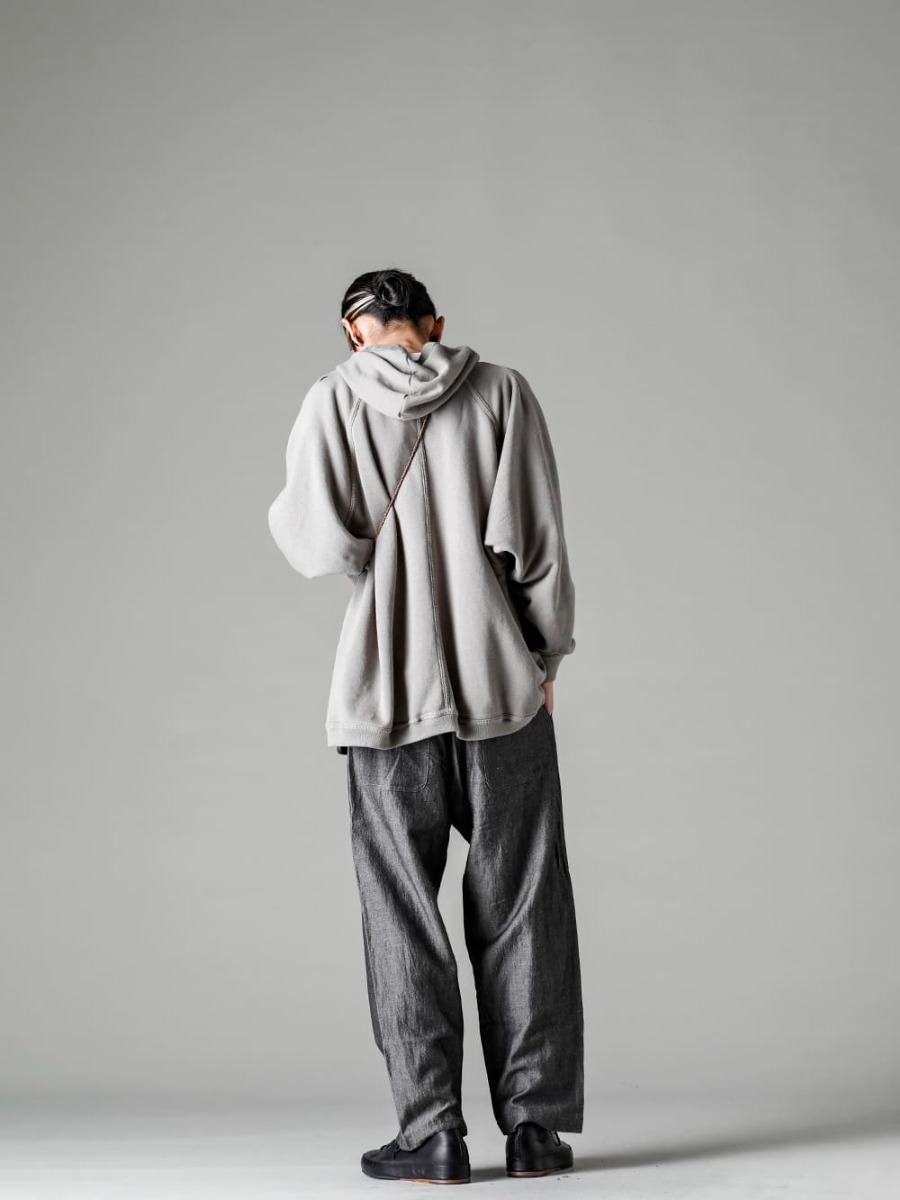 ZIGGY CHEN-ジギーチェン シーズン クリーニング面での扱いの手軽さも魅力的なスウェットフーディ - O14SW2-Taupe-吊り網フーデットスウェット トープ 3-003