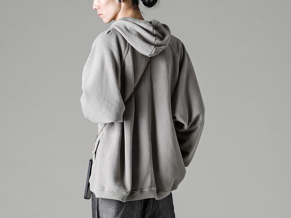 ZIGGY CHEN-ジギーチェン シーズン クリーニング面での扱いの手軽さも魅力的なスウェットフーディ - O14SW2-Taupe-吊り網フーデットスウェット トープ 3-006