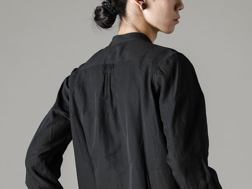 ZIGGY CHEN 22-23AW Simple mandarin collar shirt for year-round use - 0M2230512-Horizontal Seam Tapered Cut Trousers 4-005