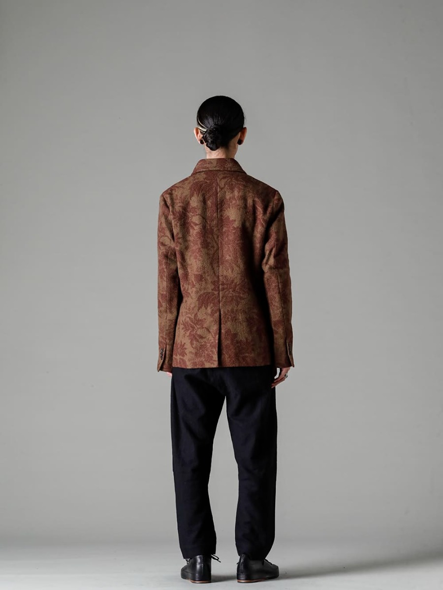 UMA WANG-Uma Wang 22-23AW (Fall/Winter) Styling Simple Autumn Style with Gerochristo Jewelry Accents - UM6507-Jade Jacket - UK7553-Off-White-Long Sleeve Knit Top. Off-White - 0M2230512-Horizontal Seam Tapered Cut Trousers - PL10L-BLKT-Orthopedic Derby Shoes Horse Full Grain Leather - PL10L 1-002