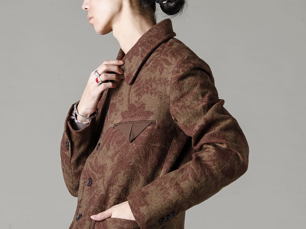 UMA WANG-UMA WANG 22-23AW(Autumn/Winter) GEROCHRISTO JewelryCoat-like semi-double jacket easy to handle this season - UM6507-Jade jacket - UK7553-Off-White-Long sleeve knit top. Off-White