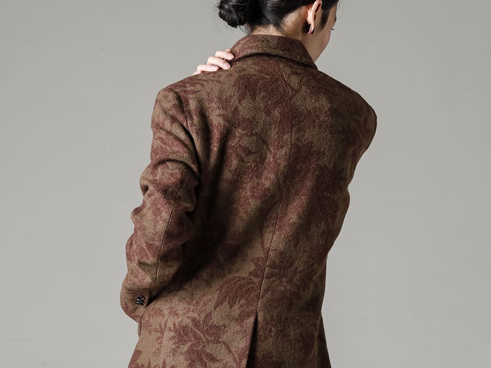 UMA WANG-UMA WANG 22-23AW(Autumn/Winter) Coat-like semi-double jacket easy to handle this season - UM6507-Jade jacket - UK7553-Off-White-Long sleeve knit top. Off-White 2-002