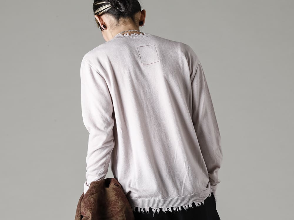 UMA WANG-UMA WANG 22-23AW(Autumn/Winter) Styling - UMA WANG Cashmere Sweater Cashmere knitwear that will surely be an innerwear item for the coming season UM6507-Jade Jacket - UK7553-Off-White-Long sleeve Knit top. Off-White 3-007