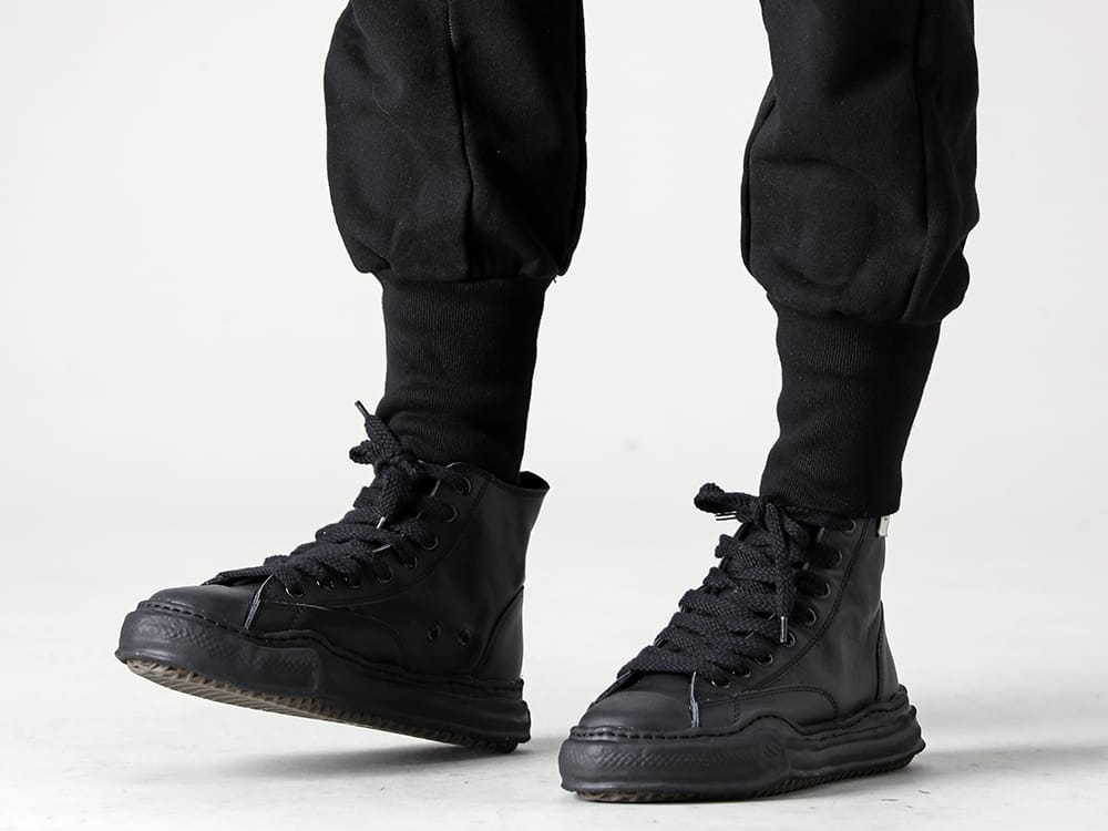 ブランド名 2022-23AW Solid jersey with less fluff on the fabric surface and superior durability. - RB-430-Deep-Black - Bush easy Jersey deep Black- A06FW735-black-black - Original sole leather hi-top sneaker Black / Black Black / Black 3-004