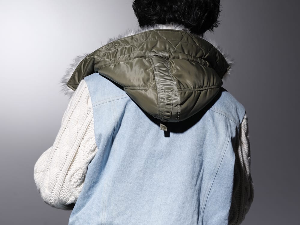 フェノメノン 2022-23AW - 複数素材を1着に落とし込んだ贅沢なジャケット - ILLJK22A-008(ミックスジャケット) - 2-006