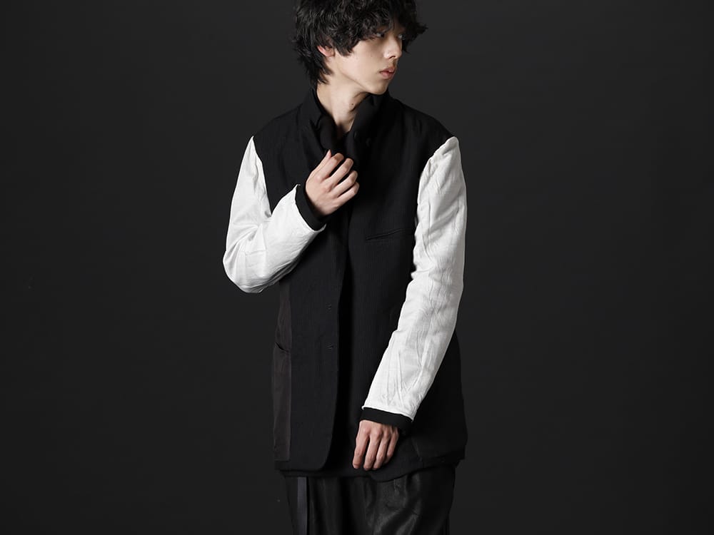 ヌード マサヒコマルヤマ / キリュウキリュウ 2022-23AW - ブランドらしいディテールのリバーシブルジャケット - NU-1651(リバーシブル オーバーサイズ ジャケット) KO-HT19-060(スムースブラッシュ ルーズ ハイネック) - 2-008