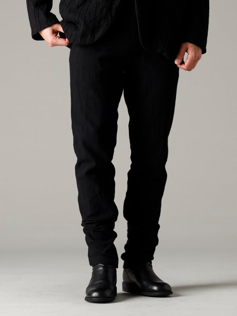 NOUSAN(ノウザン) 22-23AW  ブランド毎でベクトルの違う生地へのこだわり - UP110-354B コントゥア パンツ 2.0 - 788Z_H バックジップブーツ ダブルソール - ホース フルグレイン レザー 1-003