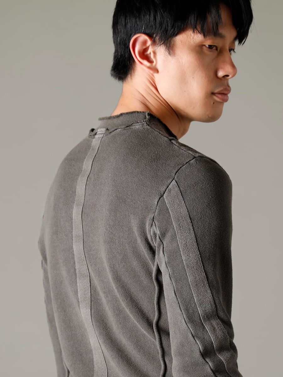 masnada(マスナダ) 22-23AW(秋冬) 特徴的な裾から伸びた長めのドローコード - M2973 アイコニック バウンド トップ 3-004