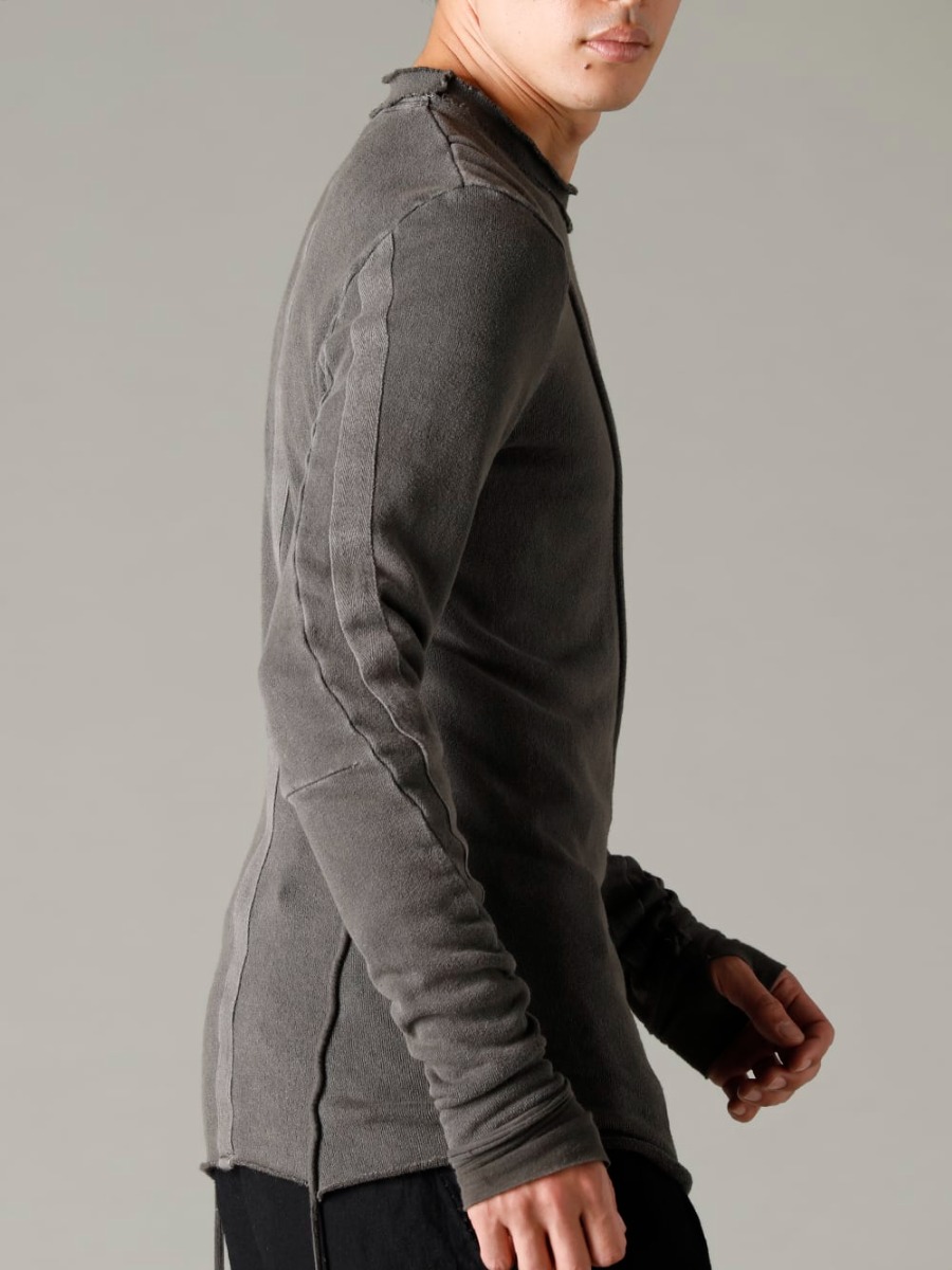 masnada(マスナダ) 22-23AW(秋冬) 特徴的な裾から伸びた長めのドローコード - M2973 アイコニック バウンド トップ 3-005