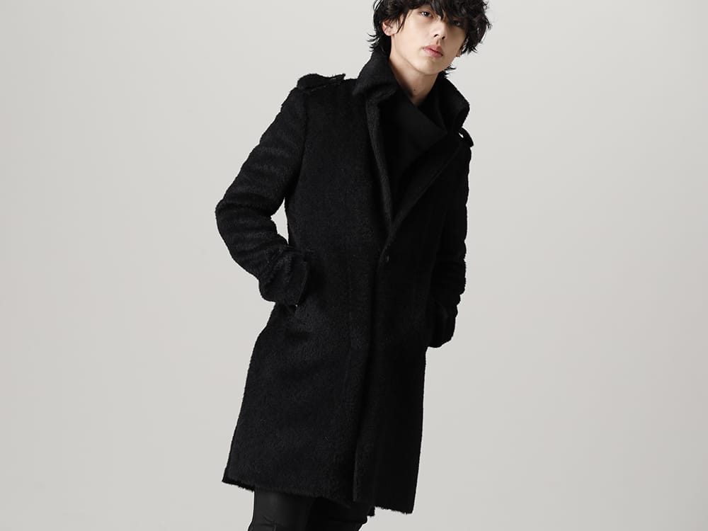 kiryuyrik(キリュウキリュウ) 2022-23AWコレクションより第5弾目が到着！店頭・通販共に販売中！ - KO-HJ29-105-black(アルパカシャギー シングル ナポレオンジャケット ブラック) - 1-003