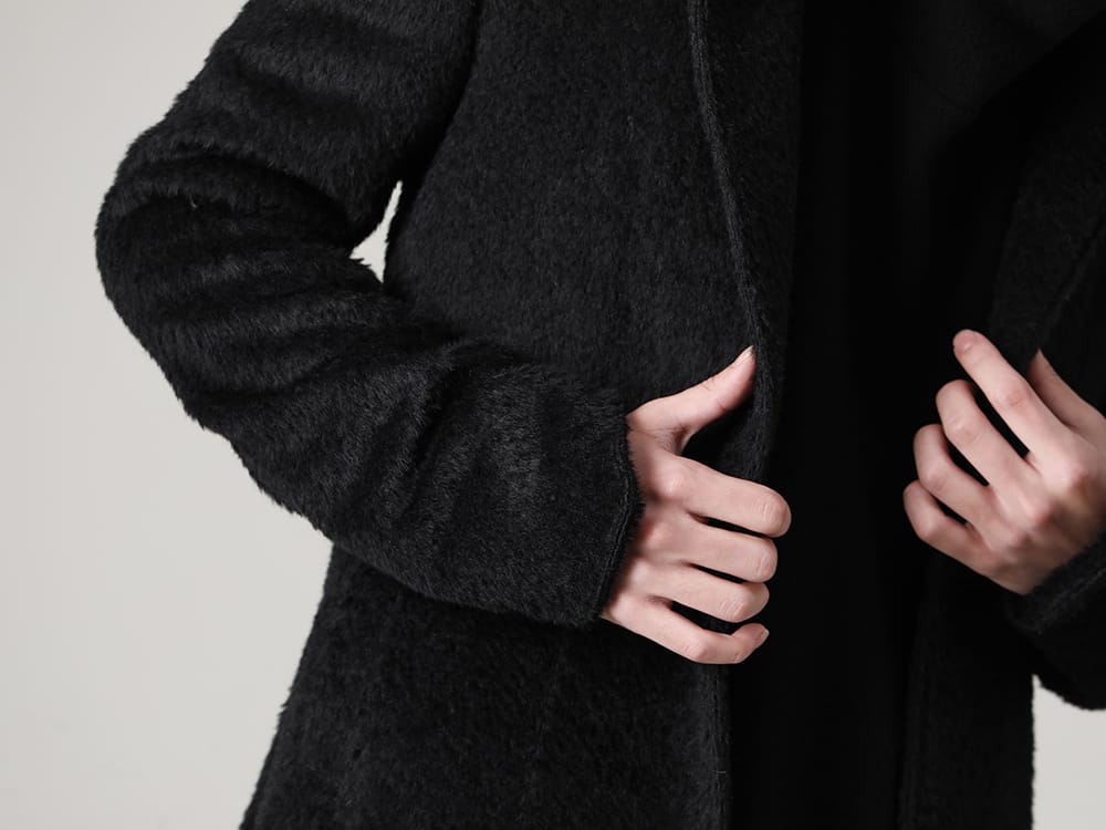 kiryuyrik(キリュウキリュウ) 2022-23AWコレクションより第5弾目が到着！店頭・通販共に販売中！ - KO-HJ29-105-black(アルパカシャギー シングル ナポレオンジャケット ブラック) - 1-006