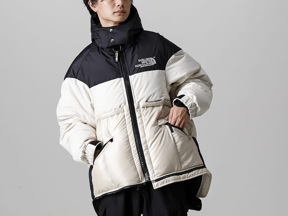 Maison MIHARAYASUHIRO - メゾン ミハラヤスヒロ 22-23AW 画像の詳細(画像検索に引っ掛けたいアイテムに対する説明) 見出し2 -  A09BL053-ボトムレイヤード ダウンブルゾン White - HM9340-M クラシック ウール フランネル カーゴ パンツ