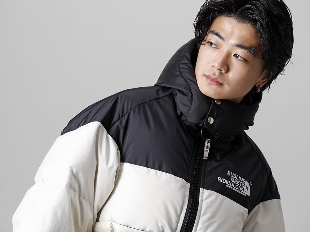 Maison MIHARAYASUHIRO - メゾン ミハラヤスヒロ 22-23AW 見出し2  - A09BL053-ボトムレイヤード ダウンブルゾン White 2-001