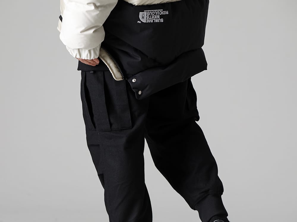 Y-3 - ワイスリー 22-23AW 見出し3 - A09BL053-ボトムレイヤード ダウンブルゾン White - HM9340-M クラシック ウール フランネル カーゴ パンツ 3-003