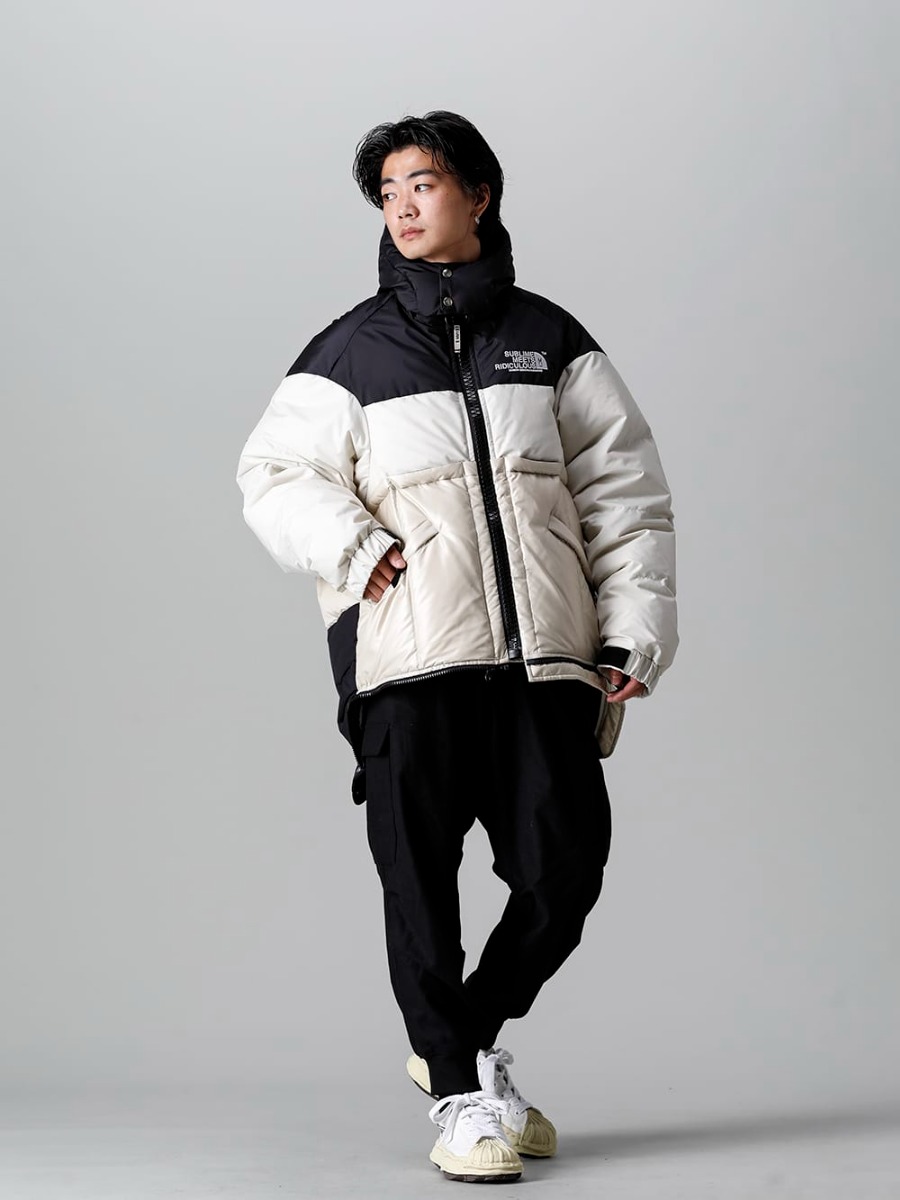 BOTTOM LAYERED DOWN BLOUSON / BLK サイズ46 - ダウンジャケット