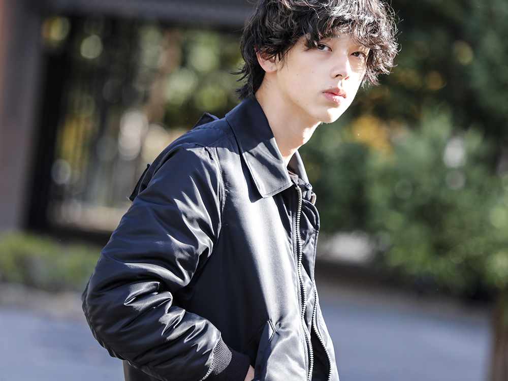 PHENOMENON 2022-23AW - Flight jacket with eye-catching cross detail on the back - ILLJK22A-007-black(Cross Flight Jacket Black) - 2-006