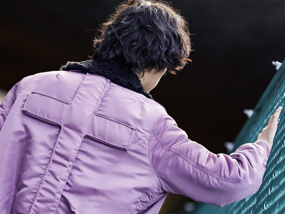 フェノメノン 2022-23AW - 背面ディテールが特徴的なフライトジャケットが復刻 - sj.ILLJK22A-007-lilac(クロス フライトジャケット ライラック) - 2-006