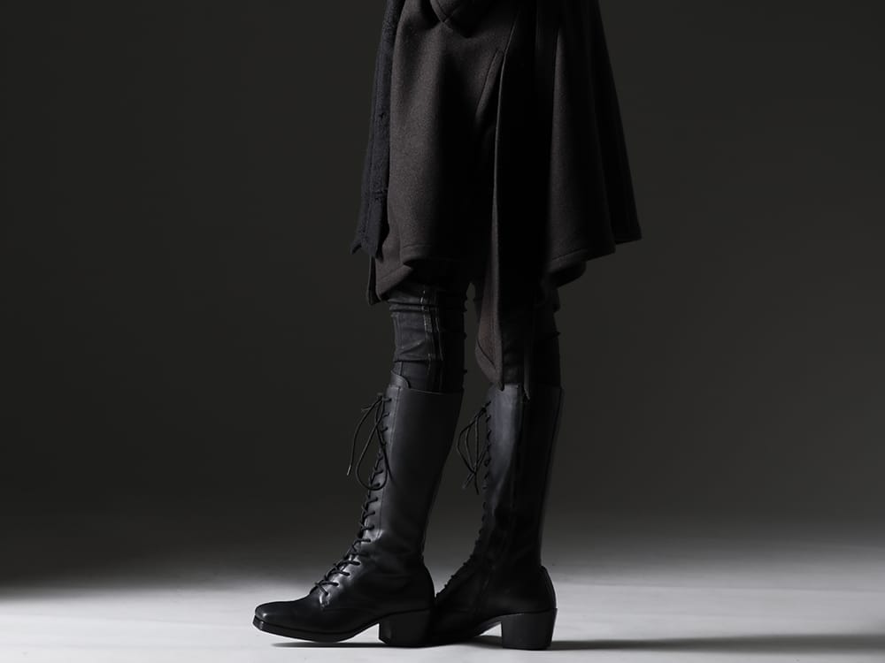 キリュウキリュウ / クジャク 2022-23AW - 定番で人気のあるサルエルシルエット - KO-HP32TP-904(コーティング ハイテンションジャージー サルエル テープパンツ) KJ-22AW34(クロべ ブーツ) - 3-002