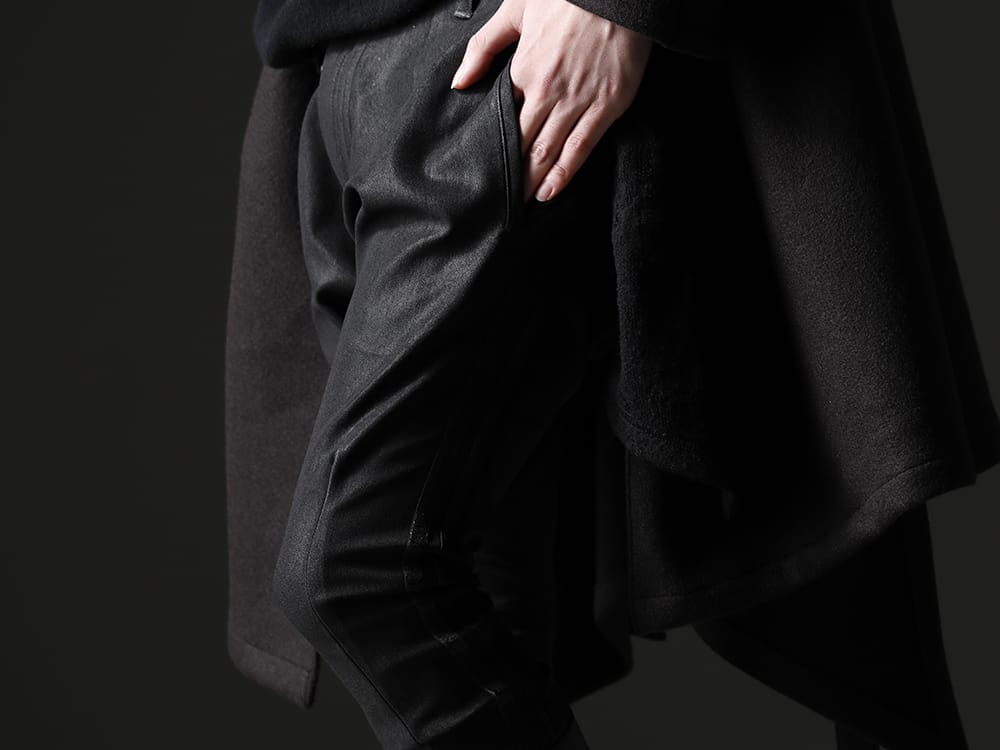 キリュウキリュウ 2022-23AW - 定番で人気のあるサルエルシルエット - KO-HP32TP-904(コーティング ハイテンションジャージー サルエル テープパンツ) - 3-005