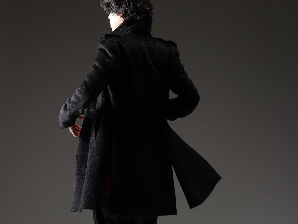 kiryuyrik 2022-23AW - An alpaca blend jacket that works in a timely manner - KOKO-HJ29-105-black(Alpaca Shaggy Single Napoleon Jacket Black) - 2-003