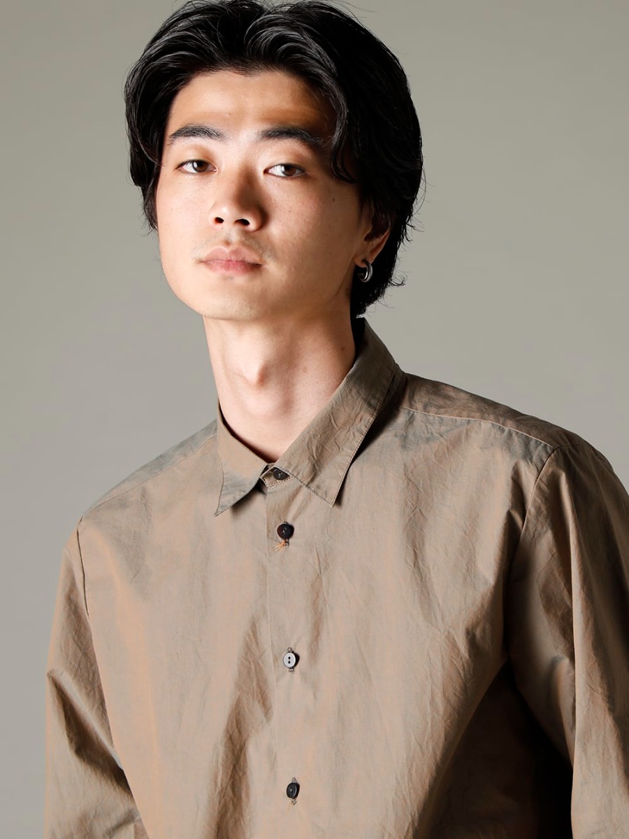 GARMENT REPRODUCTION OF WORKERS(ガーメント リプロダクション オブ ワーカース) 22-23AW(秋冬) 単品でも魅力的なNOUSANの定番シャツとKLASICAのミドルゲージニット - Shirt-a-Tamamushi 玉虫 シャツ 3-001