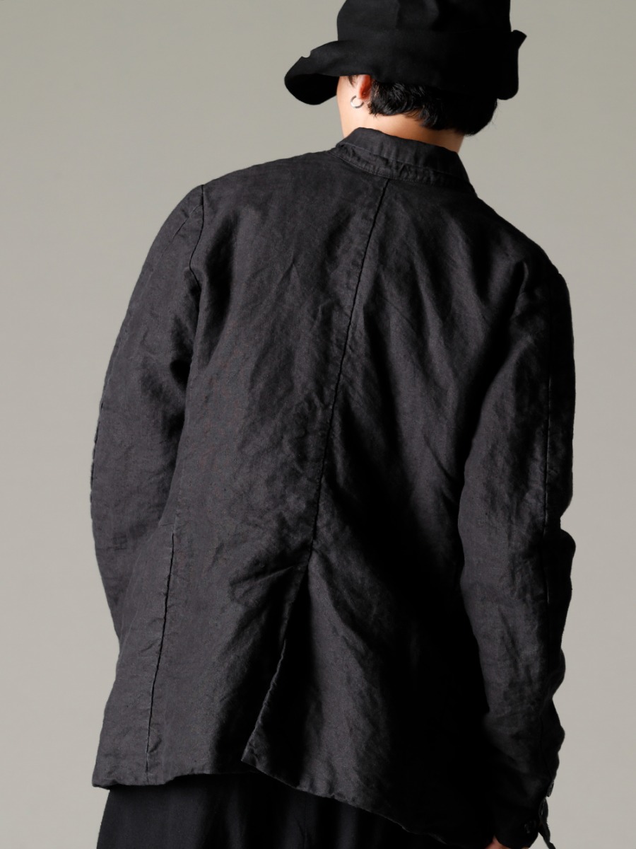 GARMENT REPRODUCTION OF WORKERS 22-23AW From a double jacket to a single jacket  - Vincent-Jacket-Washi-Black Vincent Jacket Washi Black - Quasimodo-Knit-Sew-Black Quasimodo Knit Sew Black - RH-PK-006-Black EB RABBIT FUR FELT LONG HAT BLACK EB 2-005