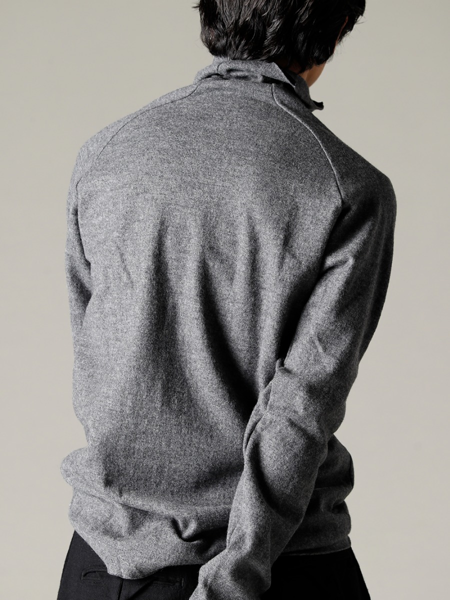 Forme D’expression(フォルメ デ エクスプレッション) 22-23AW(秋冬) らしさのあるアイテムを身に纏う - TTC-wmpl-Grey-Beige イタリア マペル ウールニットボトルネック グレーベージュ 3-005