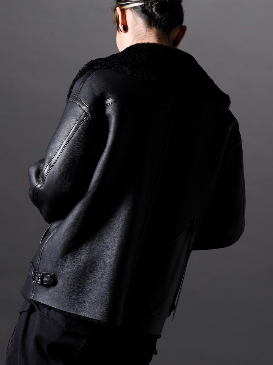 The Viridi-anne 22-23AW Mouton jacket with a classical and TVA-like atmosphere  - VI-3503-06 Mouton Jacket 2-002