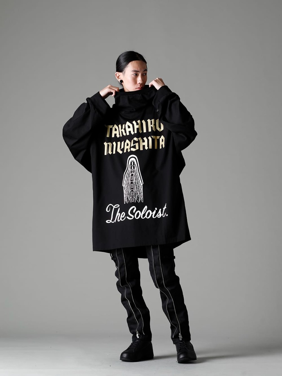 タカヒロミヤシタ ザソロイスト 2022-23AW - TAKAHIROMIYASHITATheSoloist.(タカヒロミヤシタ ザソロイスト) 2022-23AWコレクションより新作フーディーが入荷！店頭・通販共に販売中！ - sc.0006AW22(ダブルジップ バルーンシェイプド バラクラバ ネック シャツ) - 1-001