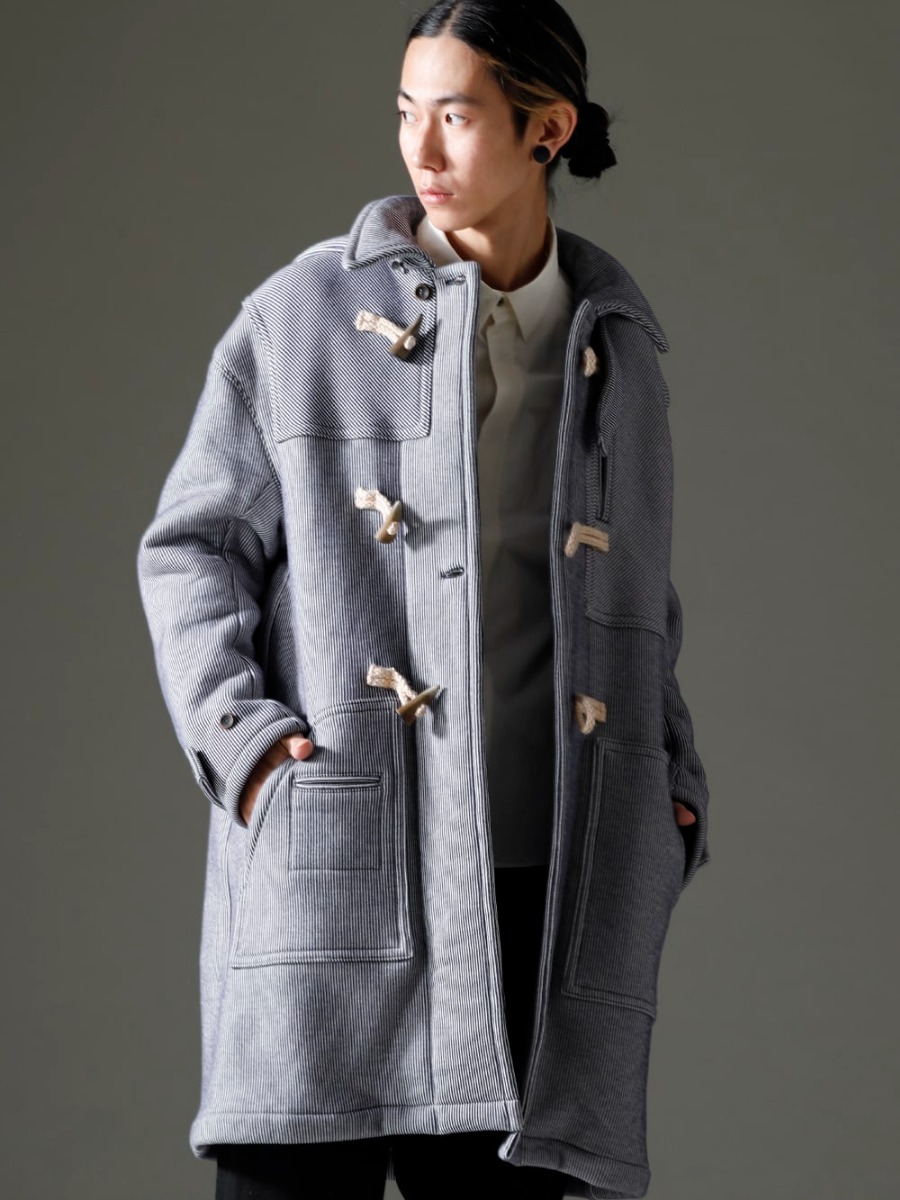 individual sentiments 22-23AW Details and material expressions that add atmosphere to basic designs  - CO44-HC2duffle coat SH21-LCW9-Ecru White Basic Shirt Ecru White 2-005