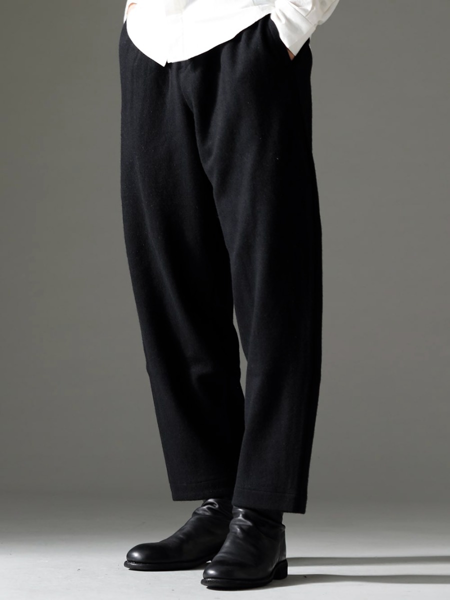 individual sentiments 22-23AW A classic item that can be used regardless of time and trend -  PA89L-MJ26 Easy Wide Pants Back Zip Middle Boots - Horse Full Grain Leather - 988X 3-004