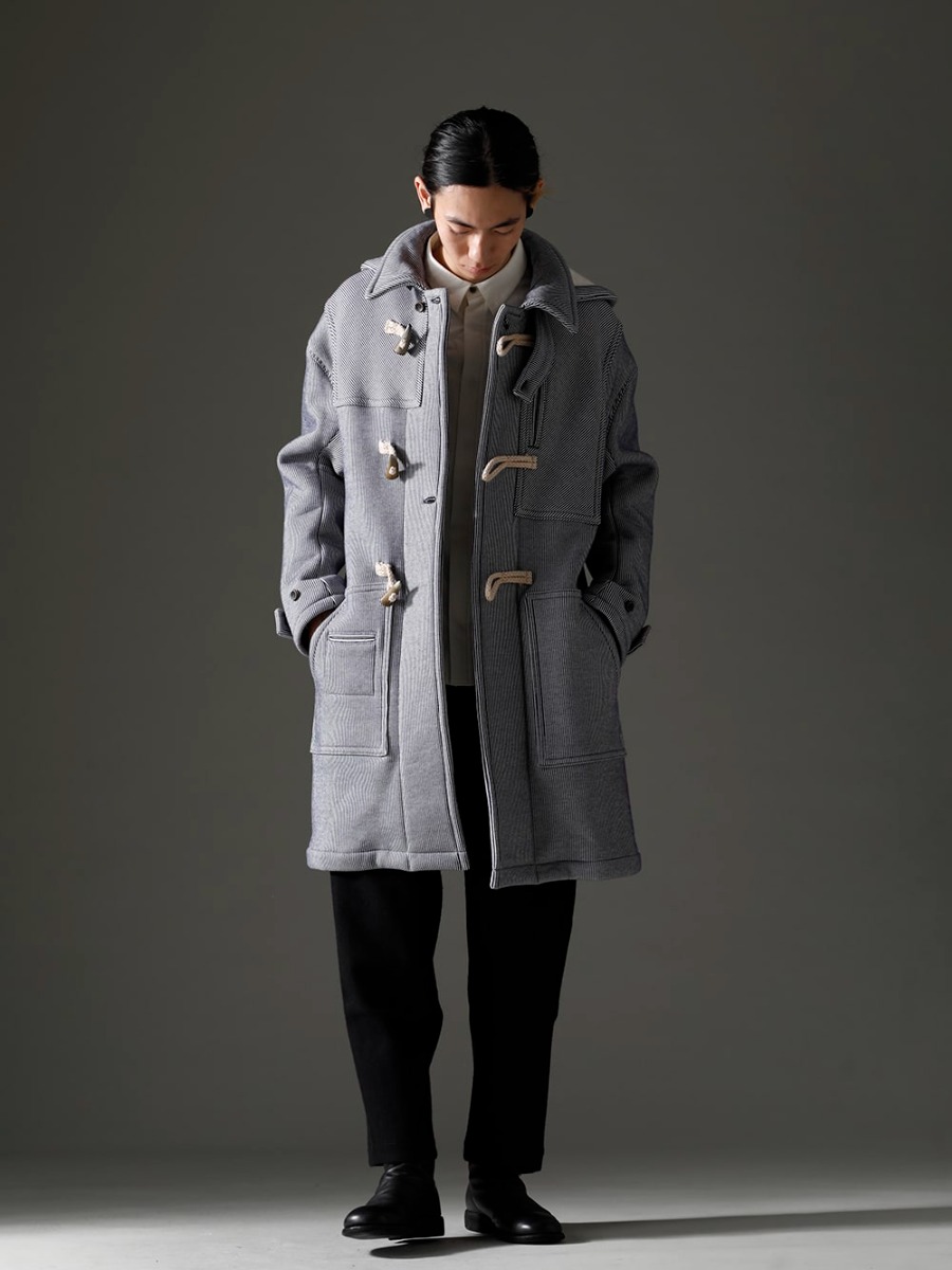 individual sentiments 22-23AW CO44-HC2duffle coat SH21-LCW9-Ecru White Basic Shirt Ecru White PA89L-MJ26 Easy Wide Pants Back Zip Middle Boots - Horse Full Grain Leather - 988X