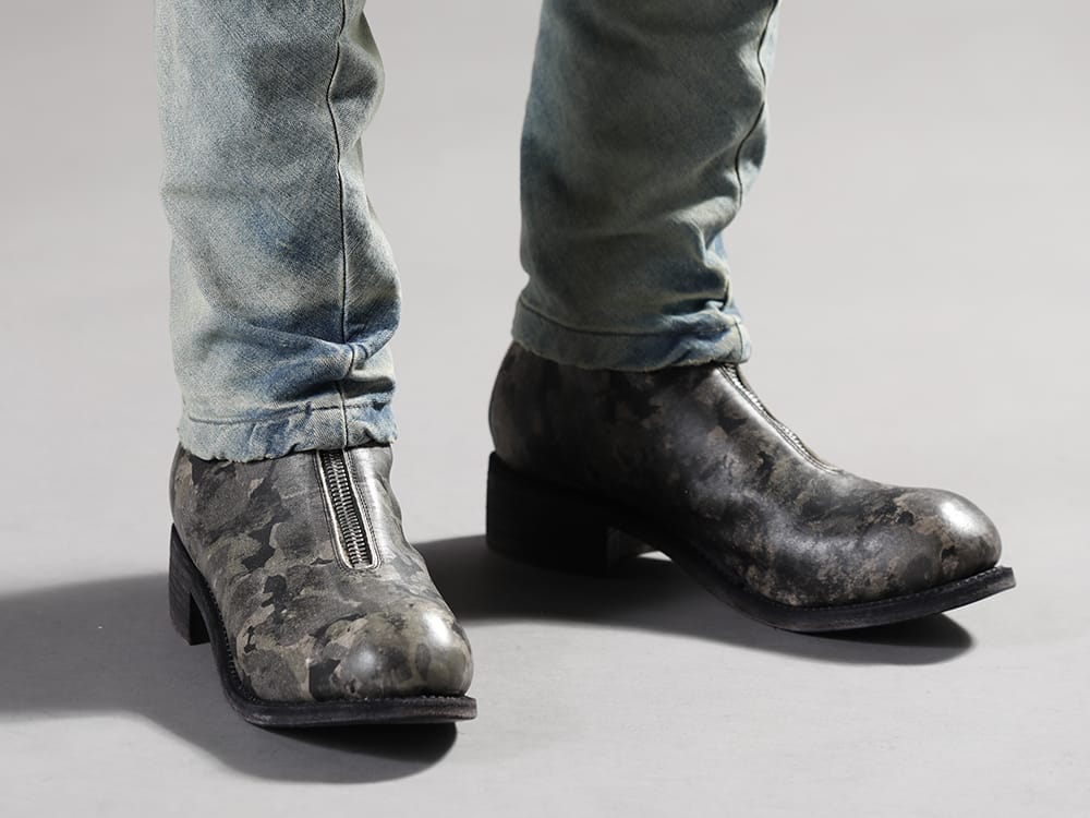 グイディ 2022-23AW - ブランドでも高く人気の誇るカーゴパンツ - PL2-METRO(リミテッド ロング フロントジップブーツ - ホース フルグレイン レザー - METRO) - 3-007