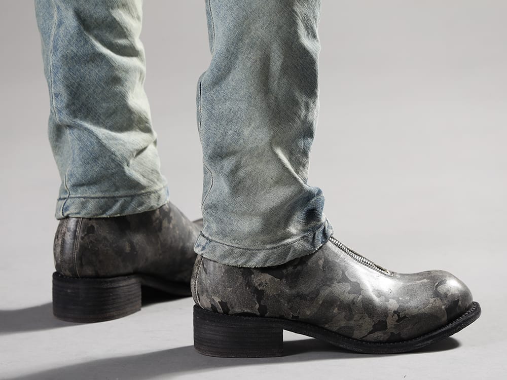 グイディ 2022-23AW - ブランドでも高く人気の誇るカーゴパンツ - PL2-METRO(リミテッド ロング フロントジップブーツ - ホース フルグレイン レザー - METRO) - 3-008