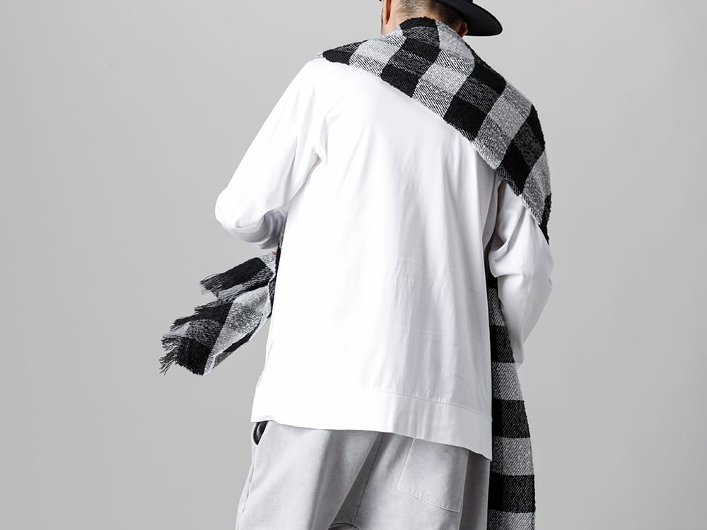 RIPVANWINKLE 2022-23AW White-colored innerwear that is precious among the collection  - RB-402-White - Cross Jersey L/S White - RB-454 - Stole 2-003