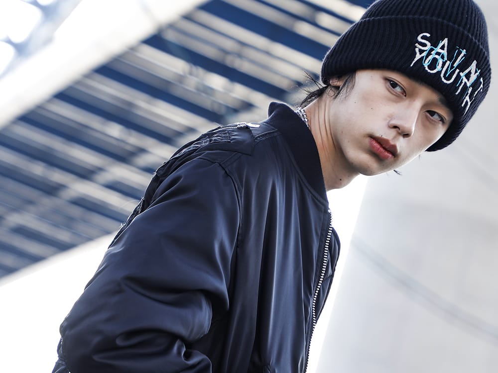 PHENOMENON / SAINT MICHAEL 2022-23AW - Impactful back detail - PH-001-Black(Loop MA-1 Black) SM-A22-0000-044(SAINT YOUTH Knit Cap) - 2-006