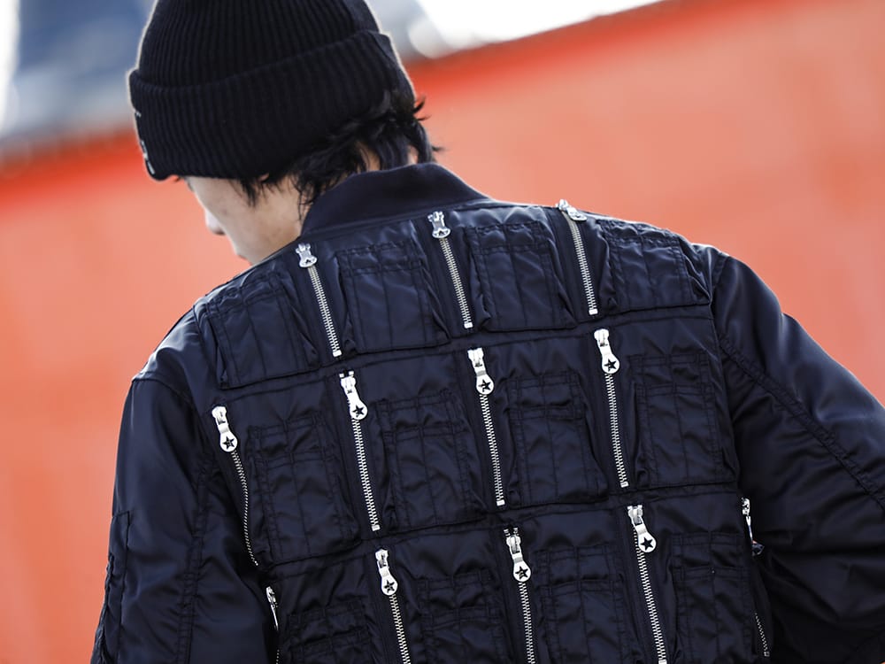 PHENOMENON 2022-23AW - Impactful back detail - 001-Black(Loop MA-1 Black) - 2-007