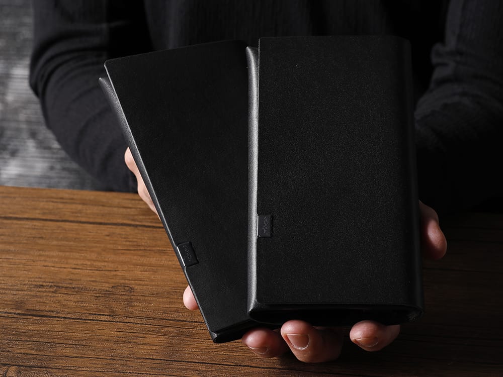 所作 - Shosa - No No Yes! 大きなコインケースや豊富なカード収納で人気のロングウォレット！ - SHO-LONG-BLK-AURORA - 所作 Shosa - No,No,Yes! ブラック×オーロラ ロングウォレット - SHO-LONG-BLK-FLORALSP - 所作 Shosa - No,No,Yes! ブラック×フローラルシルバーSP ロングウォレット