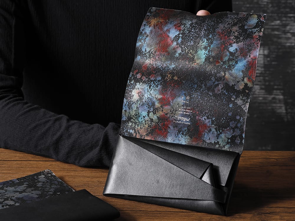 所作 - Shosa - No No Yes! 大きなコインケースや豊富なカード収納で人気のロングウォレット！ - SHO-LONG-BLK-AURORA - 所作 Shosa - No,No,Yes! ブラック×オーロラ ロングウォレット - SHO-LONG-BLK-FLORALSP - 所作 Shosa - No,No,Yes! ブラック×フローラルシルバーSP ロングウォレット 1-002