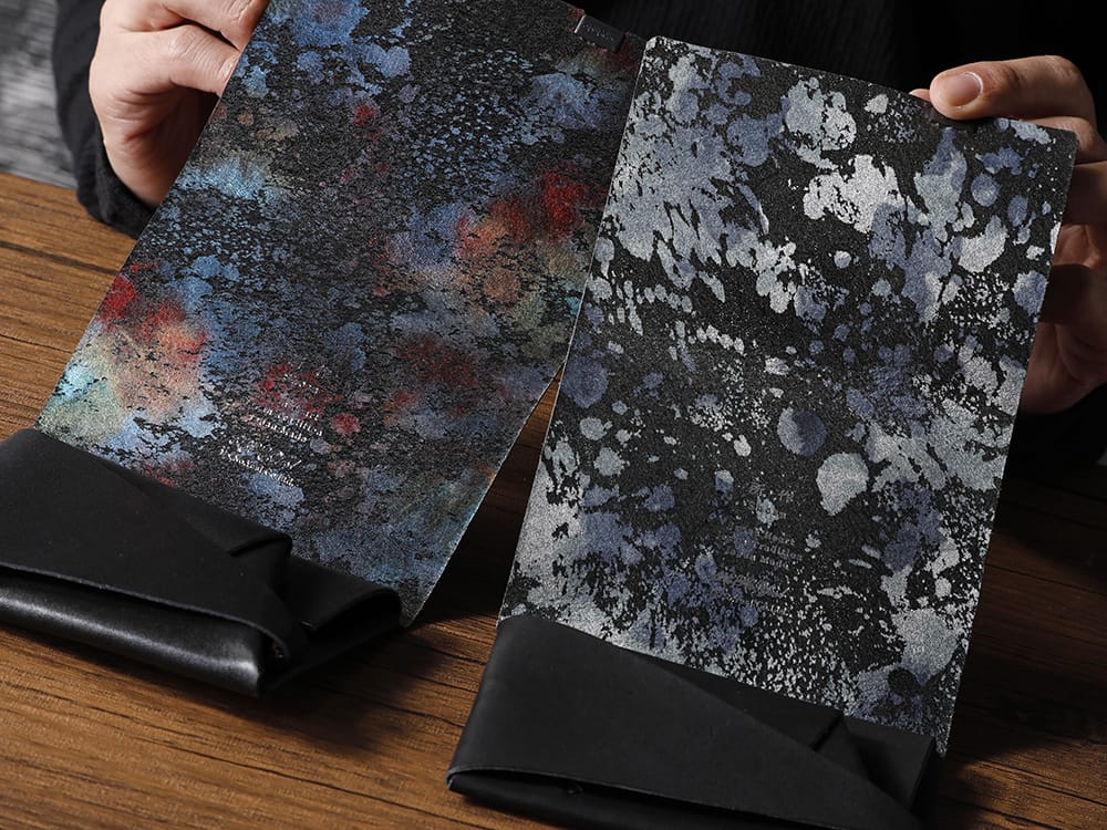 所作 - Shosa - No No Yes! ロングウォレットを短くしたようなコンパクトウォレット「ショートウォレット1.0」！ - SHO-SHORT2-BLK-AURORA - 所作 Shosa - No,No,Yes! ブラック×オーロラ ショートウォレット2.0 - SHO-SHORT2-BLK-FLORALSP - 所作 Shosa - No,No,Yes! ブラック×フローラルシルバーSP ショートウォレット2.0 3-002