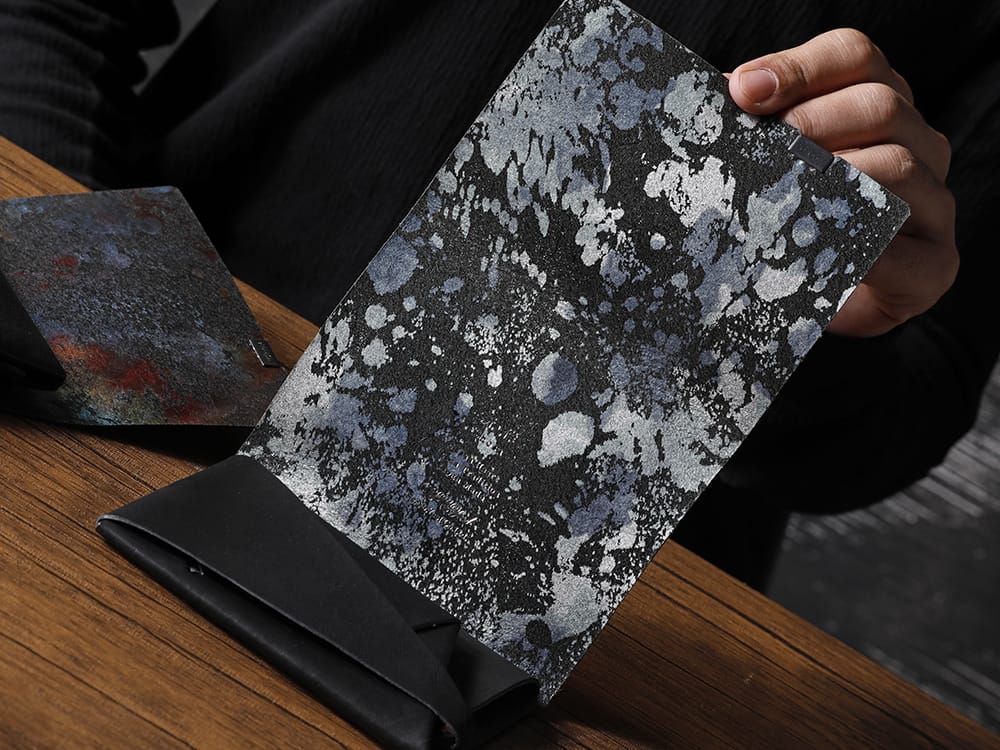 所作 - Shosa - No No Yes! ロングウォレットを短くしたようなコンパクトウォレット「ショートウォレット1.0」！ - SHO-SHORT2-BLK-AURORA - 所作 Shosa - No,No,Yes! ブラック×オーロラ ショートウォレット2.0 - SHO-SHORT2-BLK-FLORALSP - 所作 Shosa - No,No,Yes! ブラック×フローラルシルバーSP ショートウォレット2.0 3-003