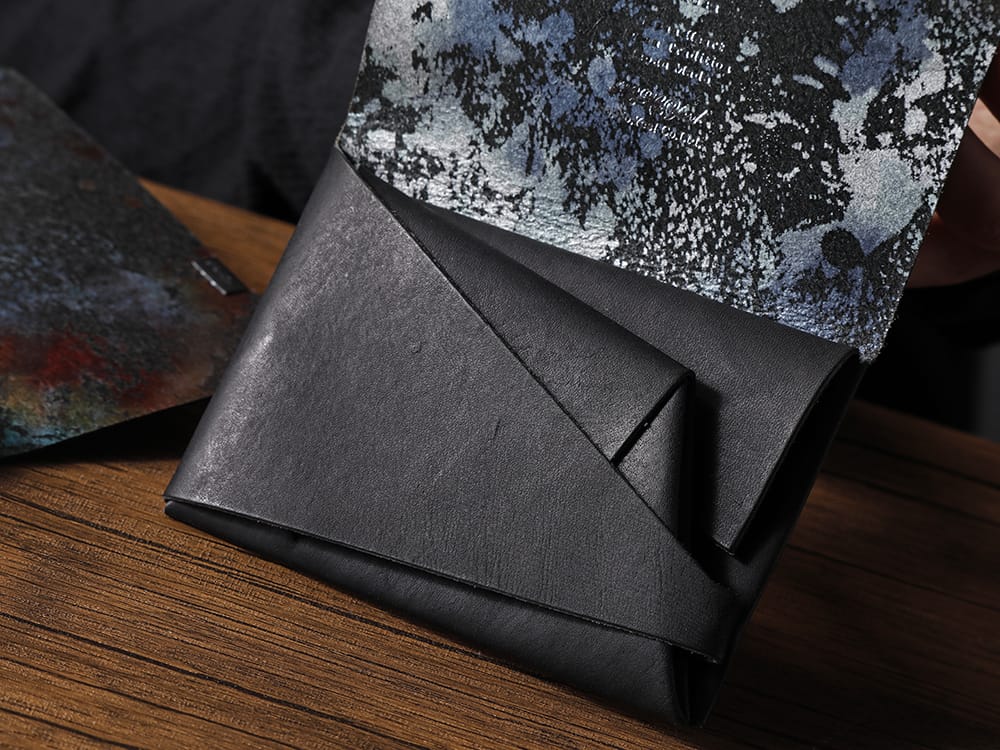 所作 - Shosa - No No Yes! ロングウォレットを短くしたようなコンパクトウォレット「ショートウォレット1.0」！ - SHO-SHORT2-BLK-AURORA - 所作 Shosa - No,No,Yes! ブラック×オーロラ ショートウォレット2.0 - SHO-SHORT2-BLK-FLORALSP - 所作 Shosa - No,No,Yes! ブラック×フローラルシルバーSP ショートウォレット2.0 3-004