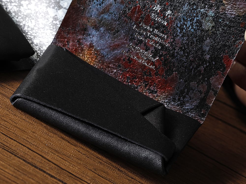 所作 - Shosa - No No Yes! カードケースにコイン収納がドッキングした「コインケース」！ - SHO-COIN-BLK-AURORA - Shosa - No,No,Yes! ブラック×オーロラ コインケース - SHO-COIN-BLK-FLORALSP - 所作 Shosa - No,No,Yes! ブラック×フローラルシルバーSP コインケース 4-003