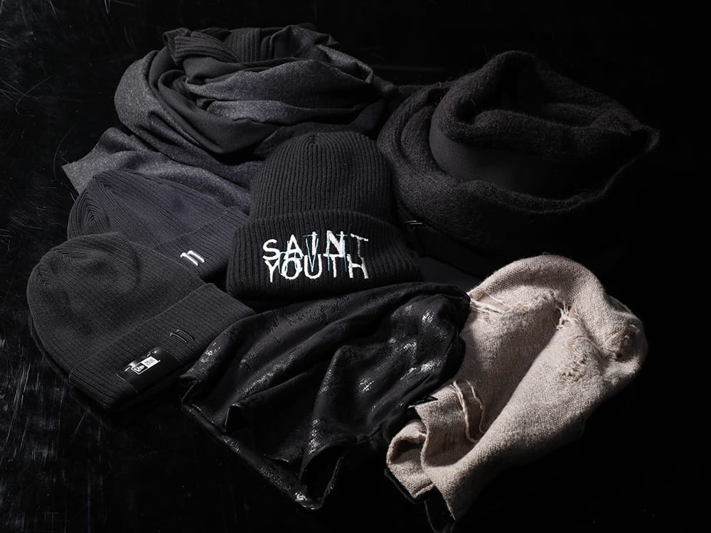 ユリウス / パトリックステファン / セントマイケル  / イレブン バイ ボリス ビジャン サベリ / キリュウキリュウ 2022-23AW スタイリング クリスマスギフトや年末の自分へのご褒美にぴったりなタイムリーに使えるニットキャップとマフラー - 今の時期にタイムリーに活躍する小物類 - 807STU1(ベビーアルパカ糸 アルパカニットストール) 222ASF04 Blackmix(ジャージースカーフ wrap basic Blackmix) SM-A22-0000-044(SAINT YOUTH ニットキャップ) BEANIE1-11xNE-Black-light-gray(イレブン バイ ボリス ビジャン サベリ × ニューエラ - ビーニー1 11xNE ブラック × ライトグレー) BEANIE1-11xNE-Black-Black(イレブン バイ ボリス ビジャン サベリ × ニューエラ - ビーニー1 11xNE ブラック × ブラック) KO-HCAP01-059(ホイルスムース キャップ) KO-HCAP01-058-beige(ダメージジャージー キャップ ベージュ) - 1-001